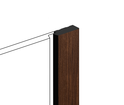 Финишный молдинг LF124B BR396K HI WOOD 31мм х 12мм х 2,7м (56 шт.)